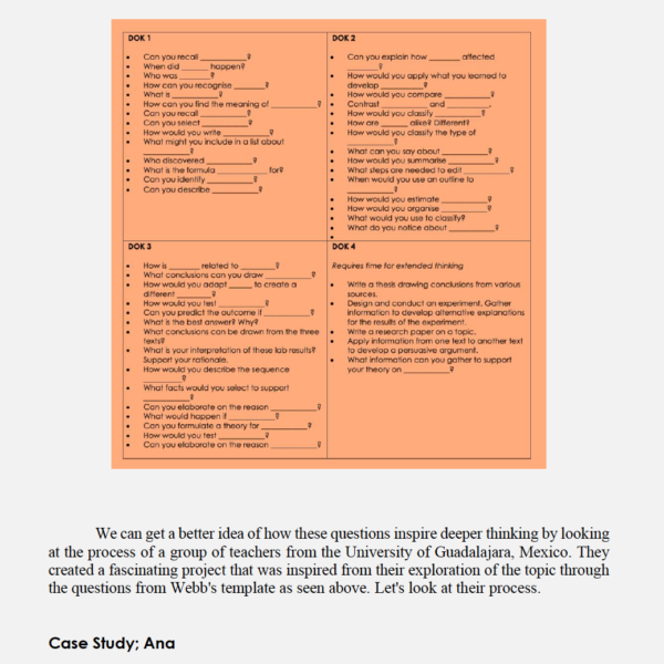 What if...The Comprehensive Guide to Creating Phenomenon-Based Learning Projects: Volume 4 Higher Level Thinking and DOK Tools - Image 4